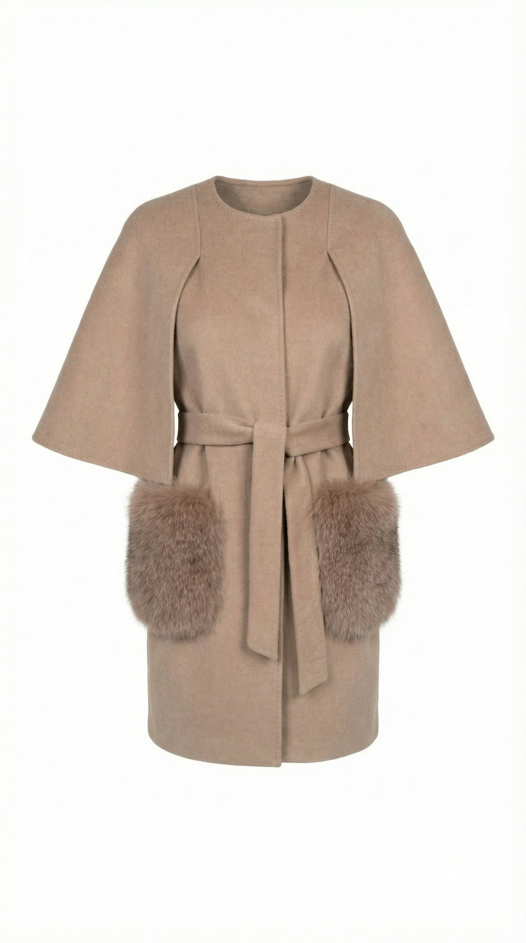 معطف بقصة واسعة قليلاً