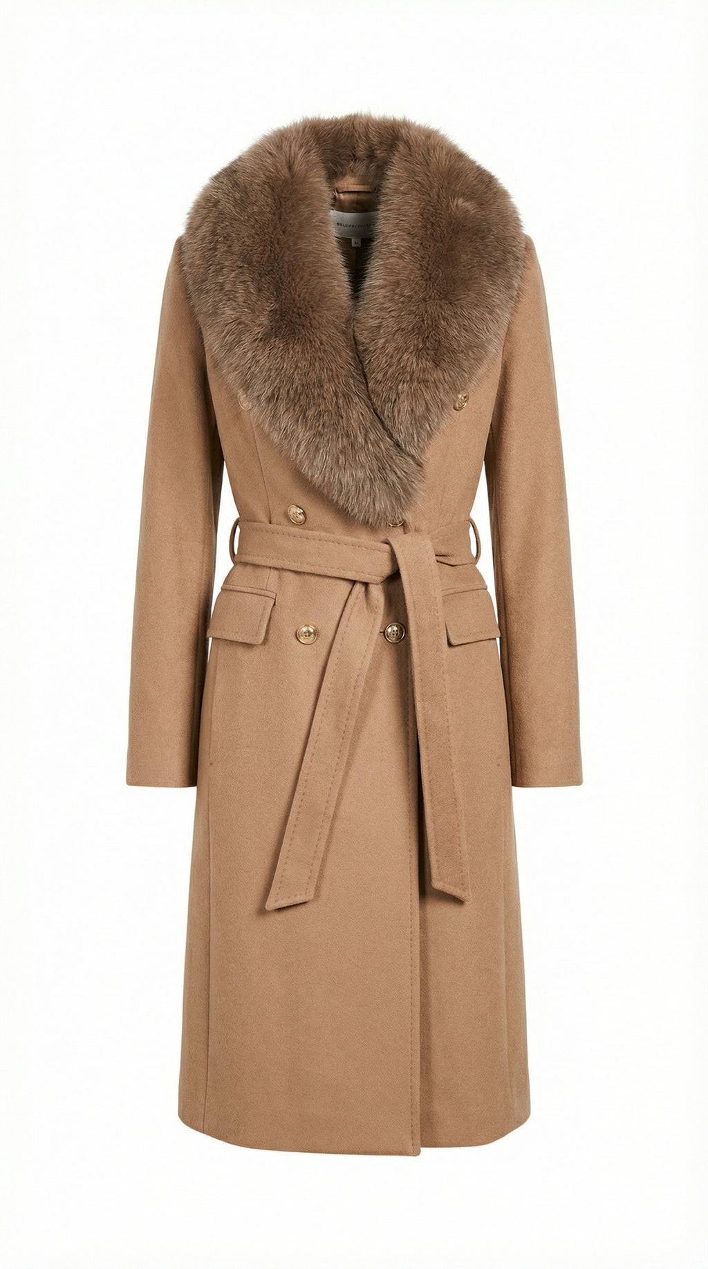 معطف فرو ذو تصميم نبيل