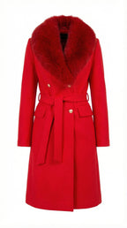 Noble Structure Fur Overcoat