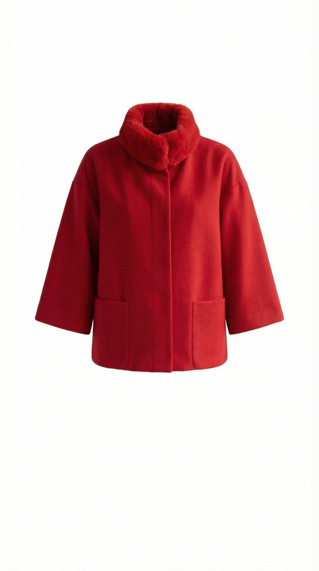 معطف كشمير بياقة فاخرة