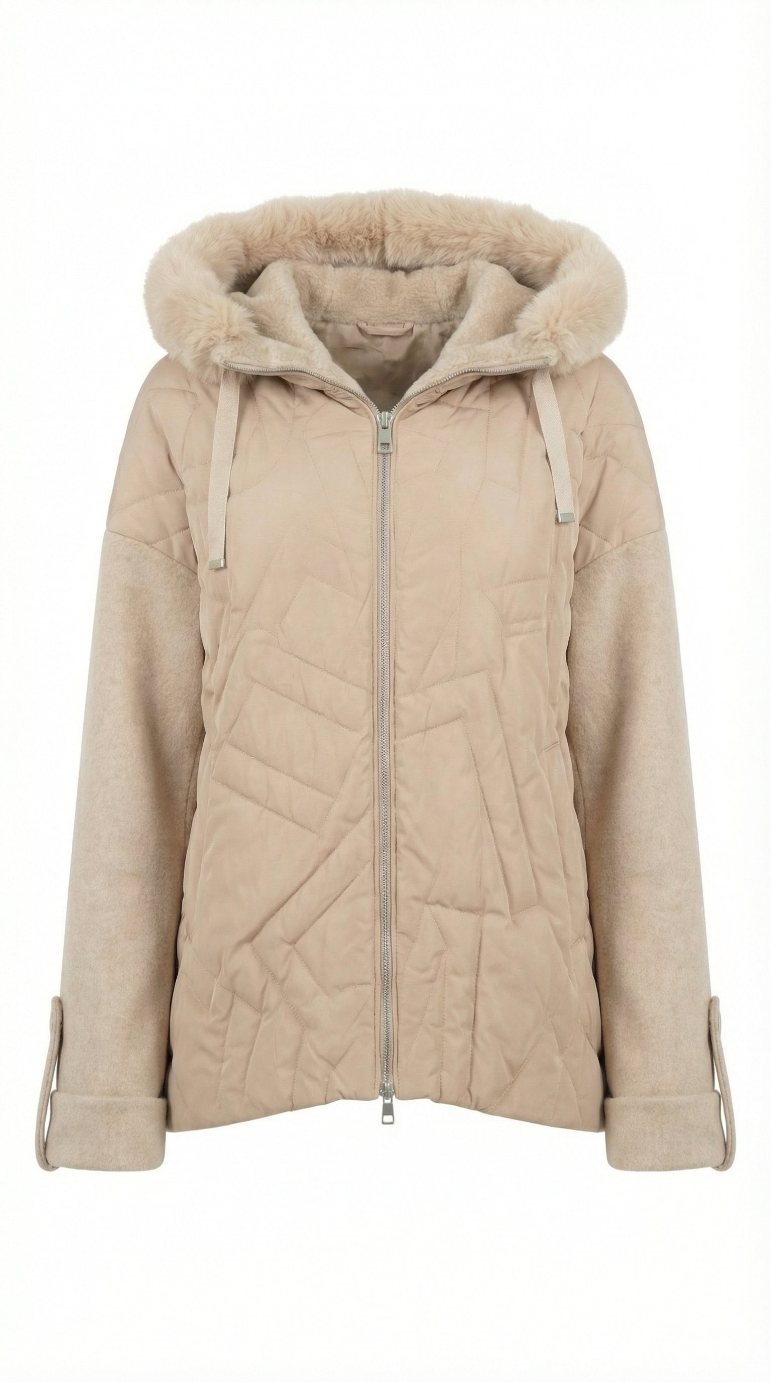 Geometric Quilted Coat