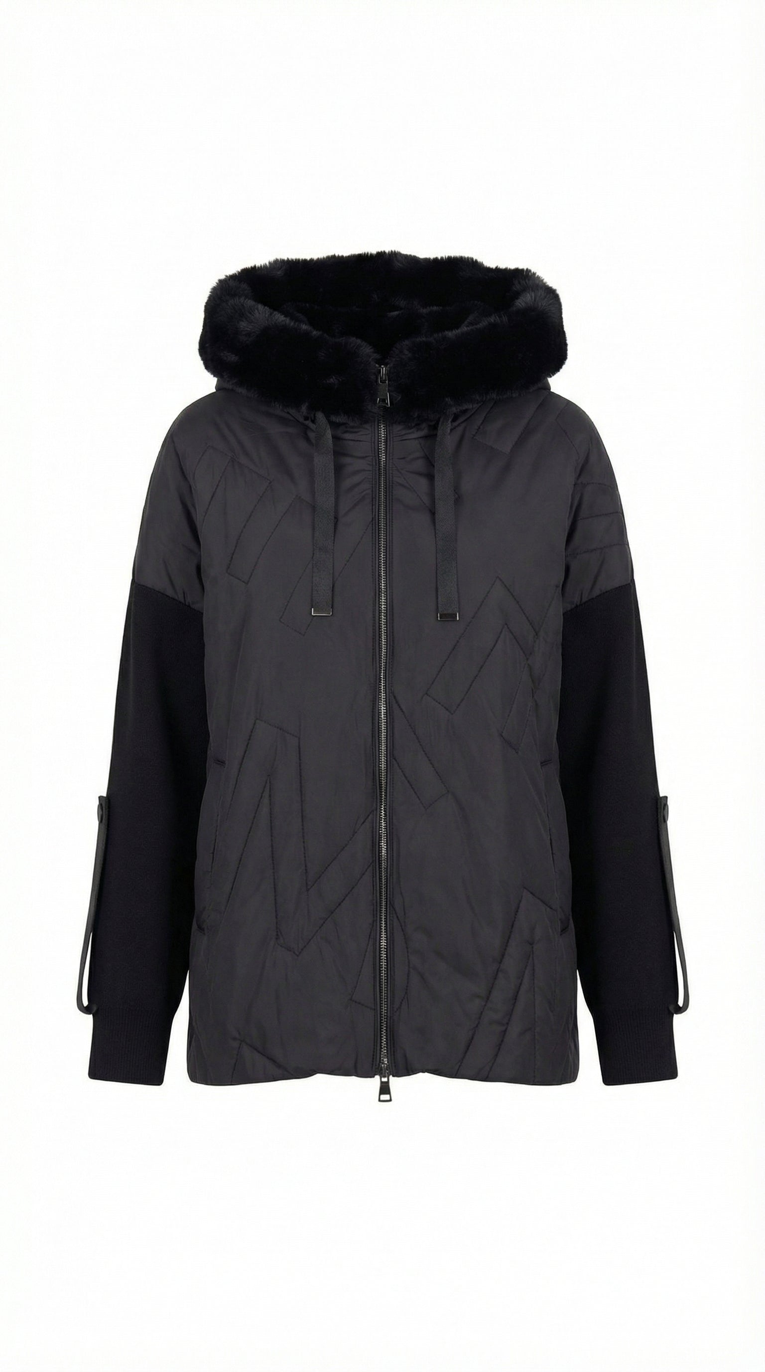 Geometric Quilted Coat