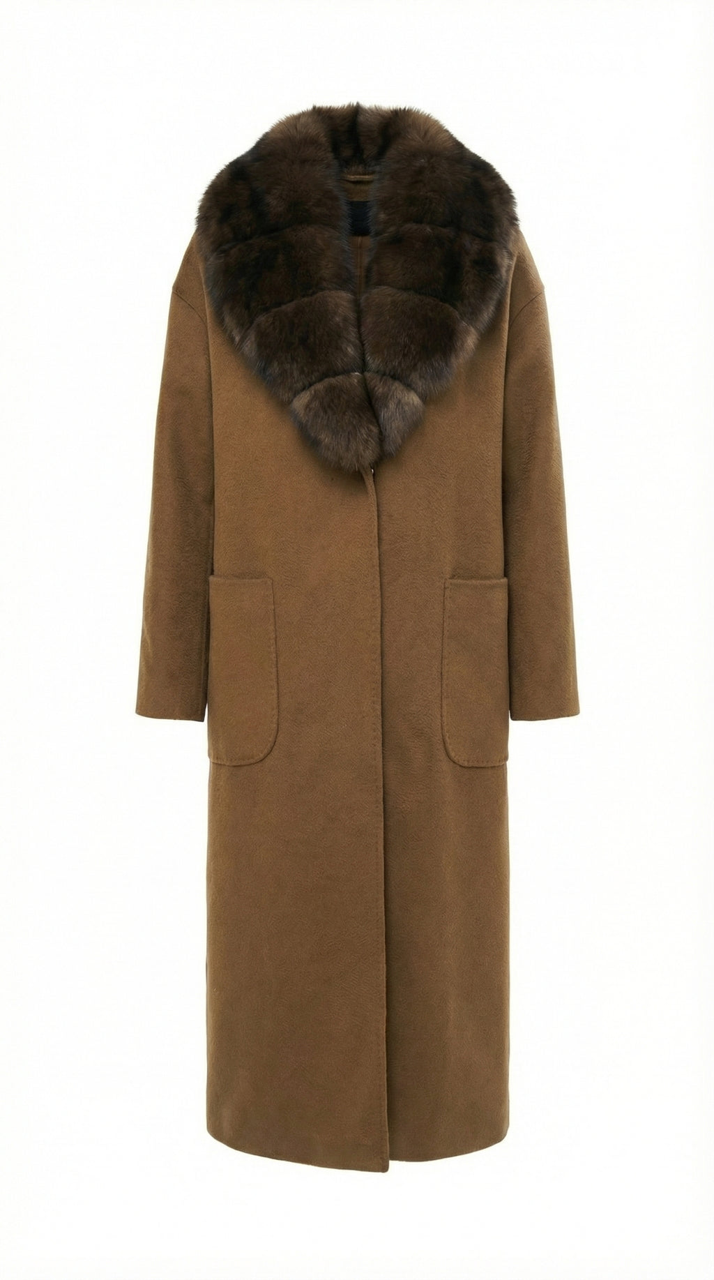 Dual Elegance Cashmere Overcoat