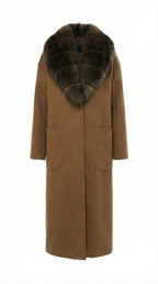 Dual Elegance Cashmere Overcoat