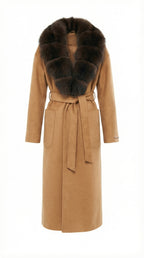 Dual Elegance Cashmere Overcoat