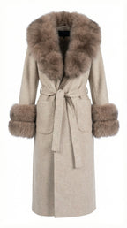 Valenza Fur Wrap Coat